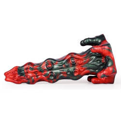 MONSTERED Gode Hortarix 19 x 5.5cm Noir et Rouge
